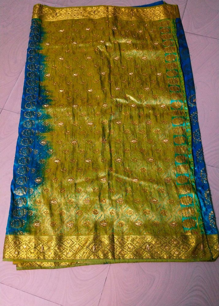 Full Maggam Work Pure Kanjeevaram Silk Saree