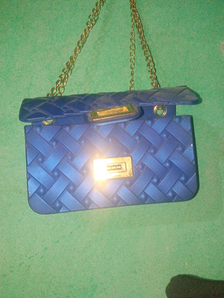 Blue Clutch Bag
