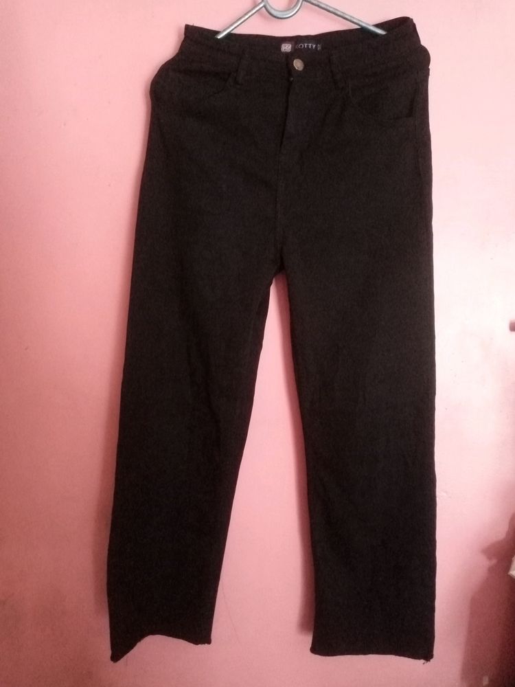 Kotty Black Wide Leg Jeans