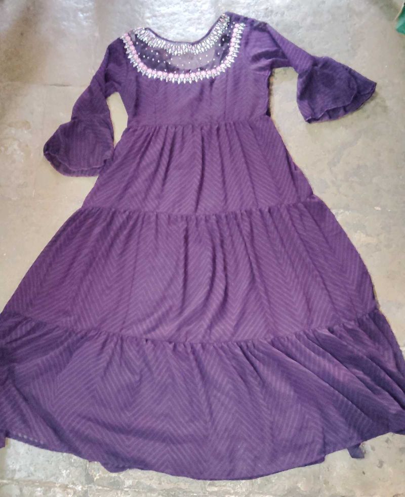 Purple Ethnic Gown