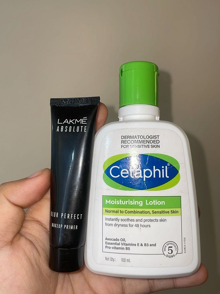 Cetaphil And Lakme Primer Combo