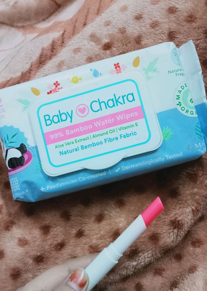 Baby Chakra Wipes And Lip Balm Combo For Monami