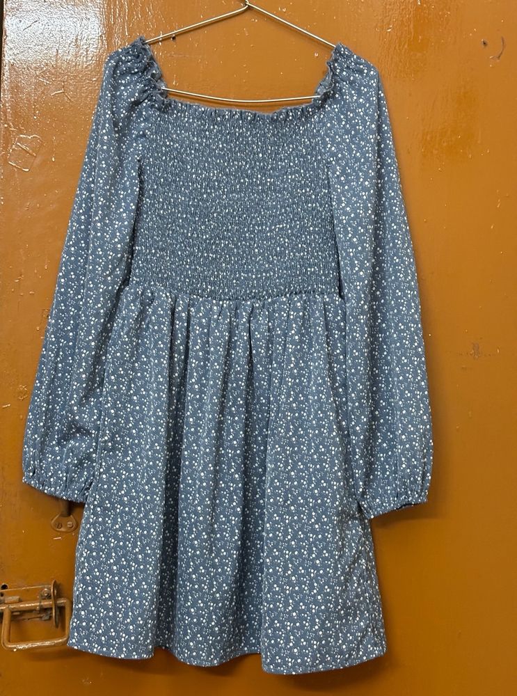 Urbanic Floral Blue Dress