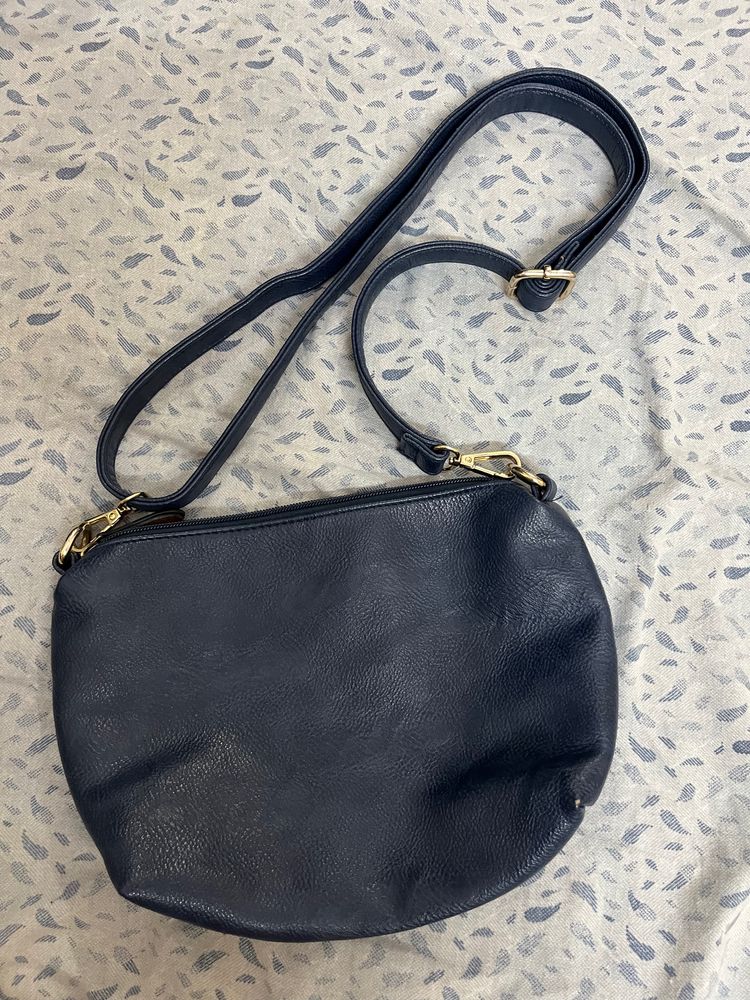 Navy Blue Sling Bag