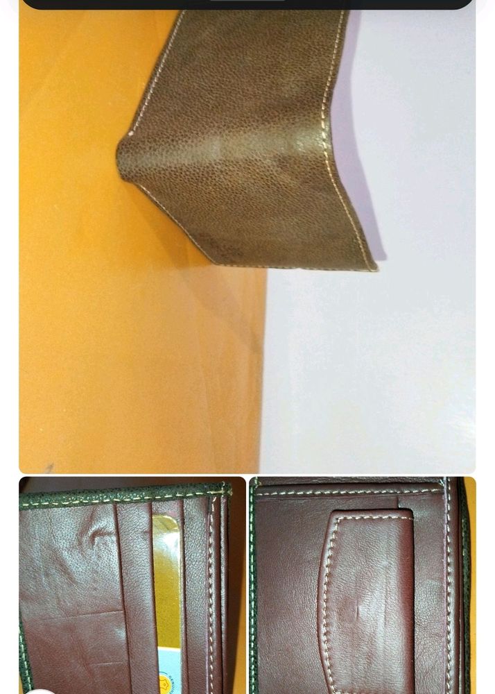 mens wood Land Leather Purses