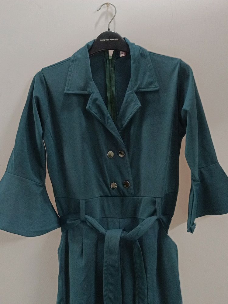 Stylish Dark Green Jumpsuit