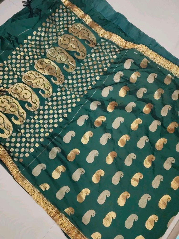 Green Colour Pattu Saree