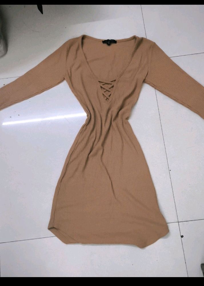 Nude Bodycon Dress