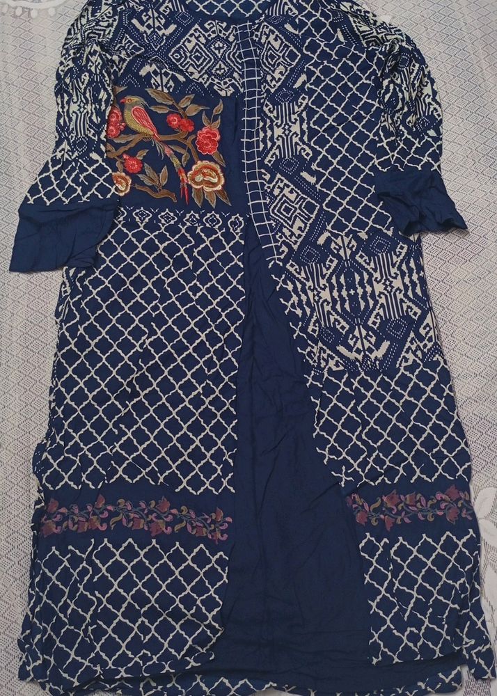 Blue Kurta For Daily Wear