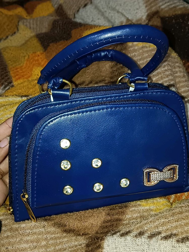 Women Handbag 👜 Navy Blue 🔵