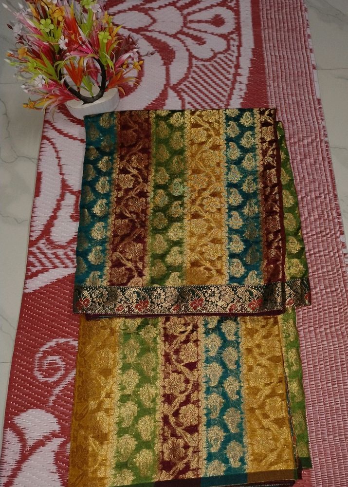 A Beautiful Multi Colour Saree