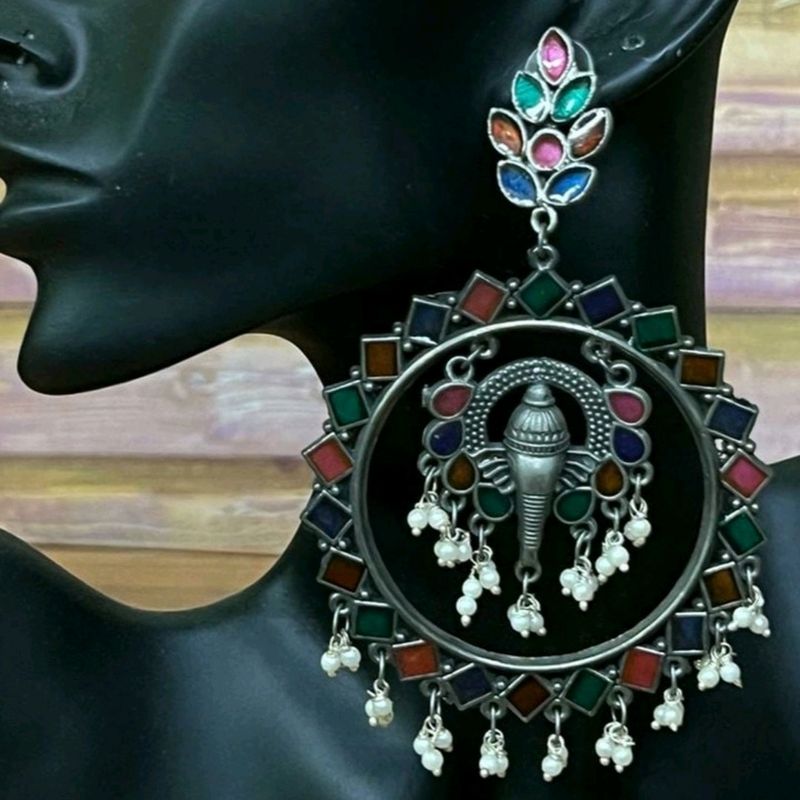 Earrings, Jumkha,oxide jewellery