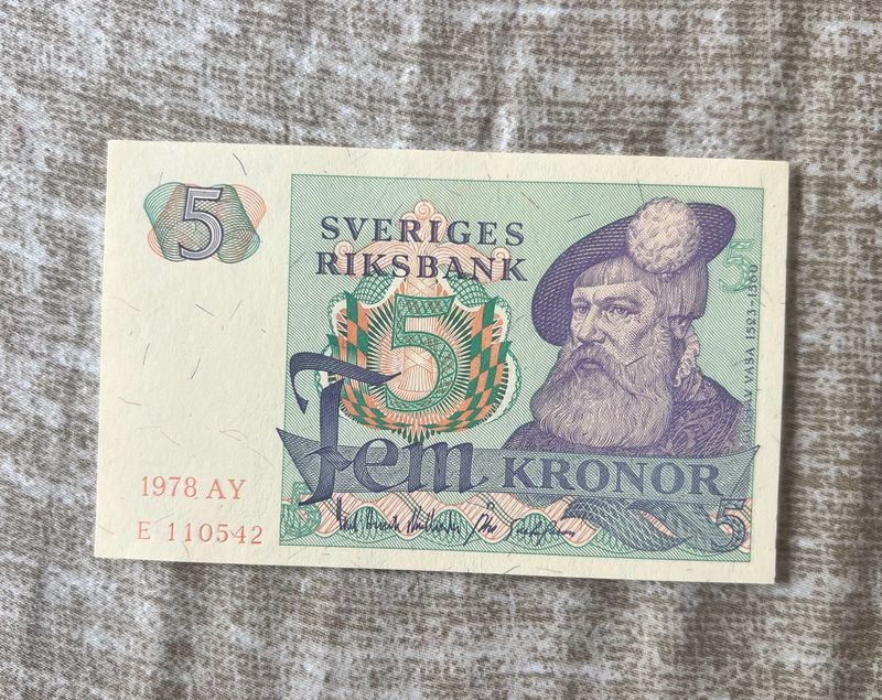 5 Kronor Sweden Top Condition Extremely Rare