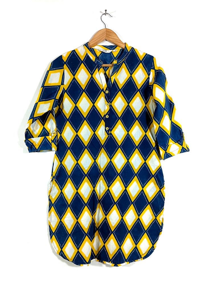 Blue & Yellow Kurta (Women)