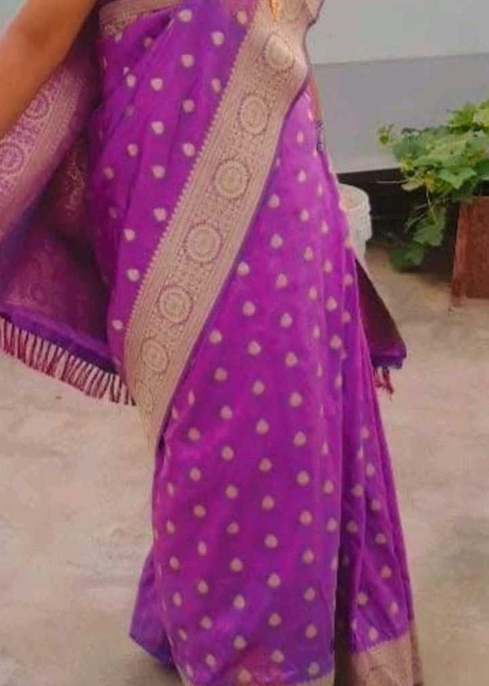 Purple Saree