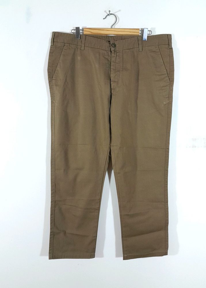 Dark Olive Green Cotton Pant (Men's)