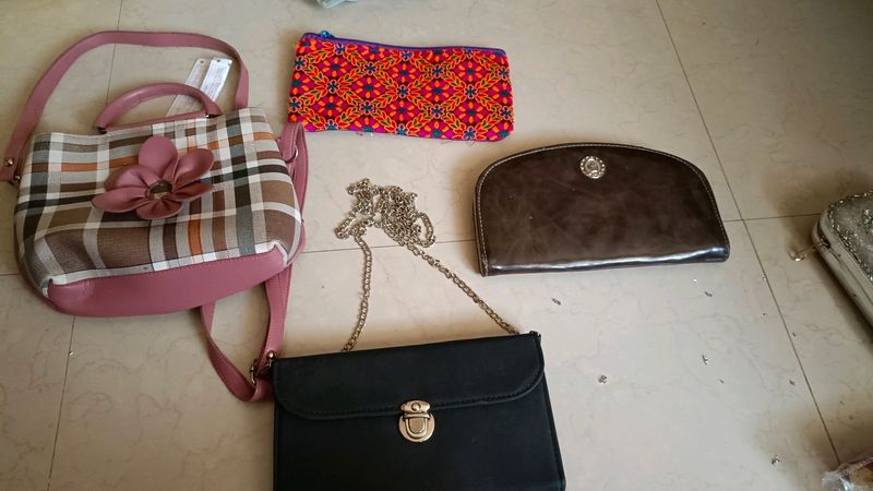 Slingbag And Clutches