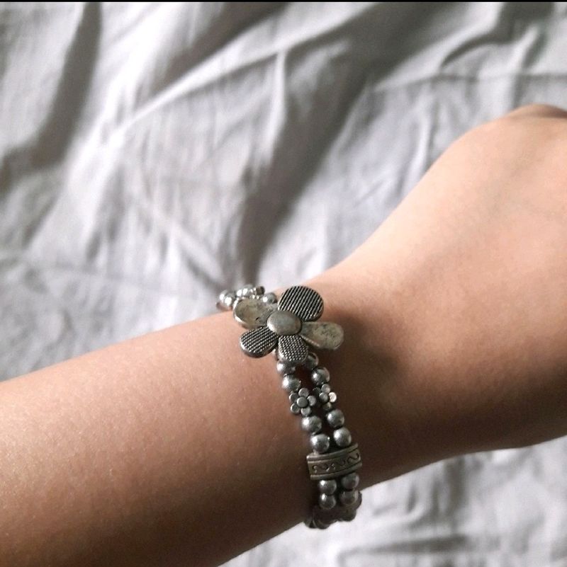 Silver Oxidised Bracelets Bangles Women Fashion