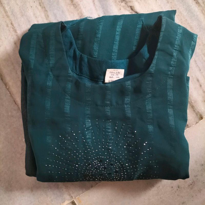 Peacock Green Colour Kurta