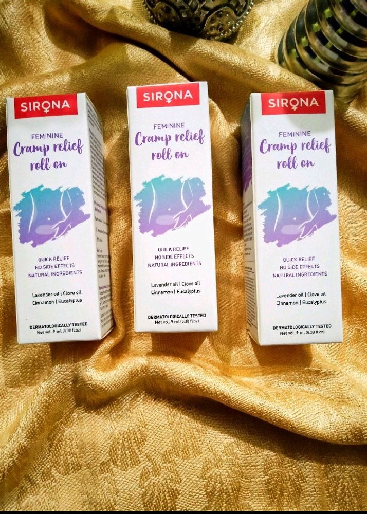 Pack Of 3 Sirona Cramp Relief Roll On