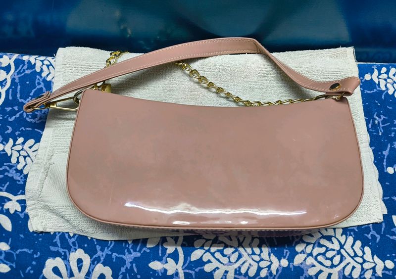 Nude Pink Sling Bag For Girls