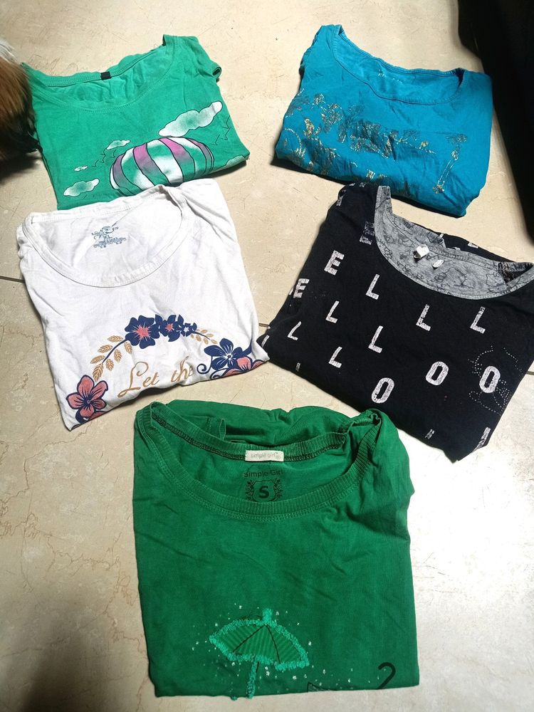 Tshirts (Combo of 5)