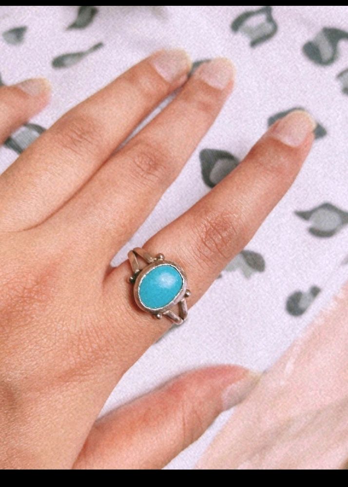 Firoza  Turquoise  Gemstone Ring