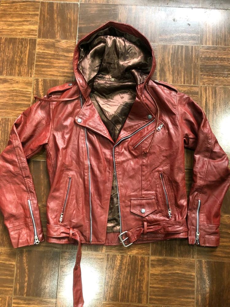 Genuine Leather Unisex Biker Jacket