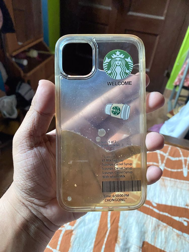 iPhone 11 Starbucks Liquid Back cover