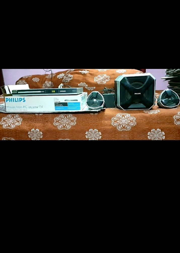 Philips dvd Player And Speaker