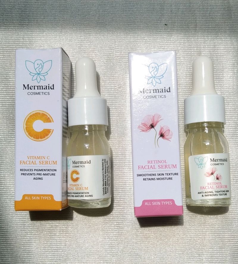 Mermaid Retinol And Vitamin C Serum Combo