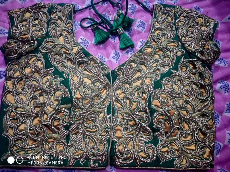 Zardozi Blouse Beautiful Colour