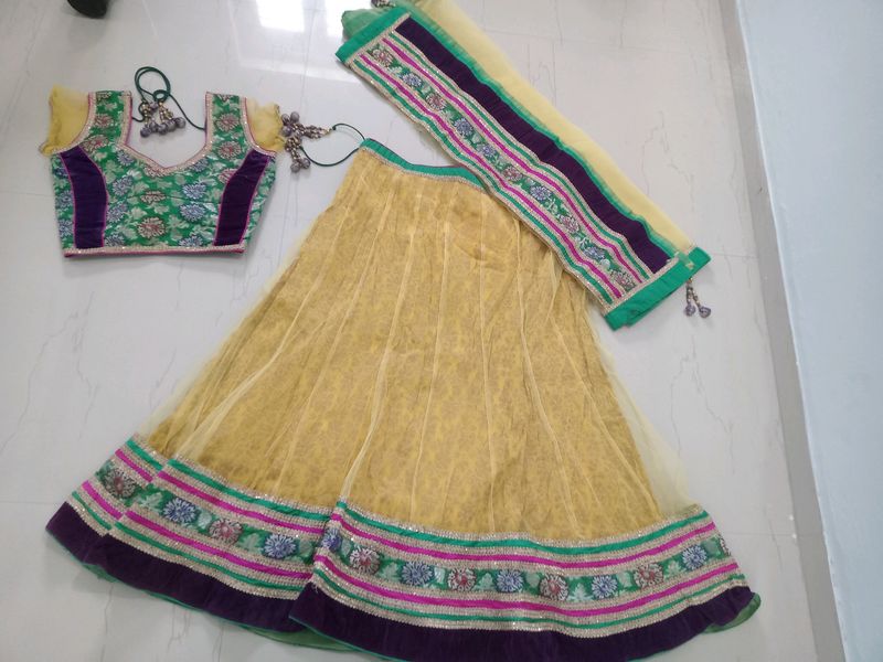 New Heavy Yellow Chaniya Choli