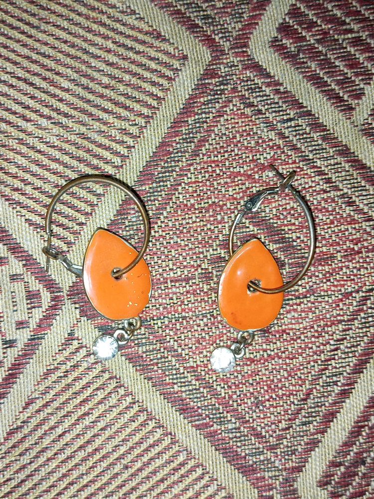 Orange Earrings