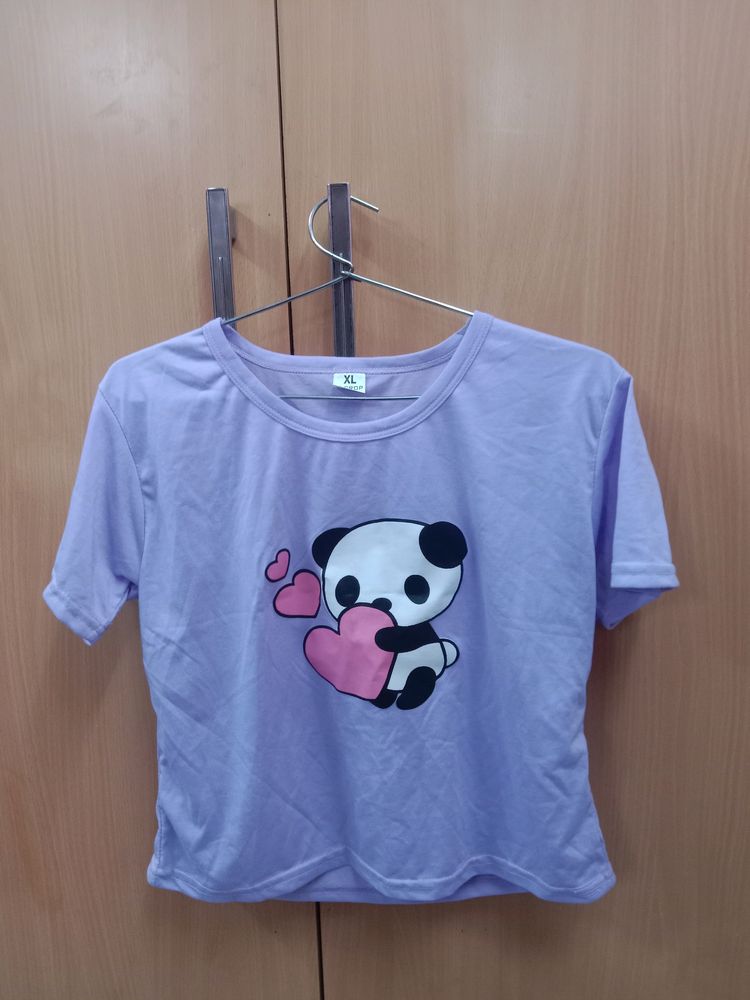 Crop Top T-shirt For Girls (A)