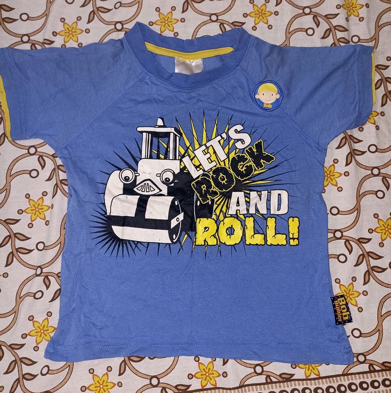 Blue T Shirt For 3-4 Year Boy