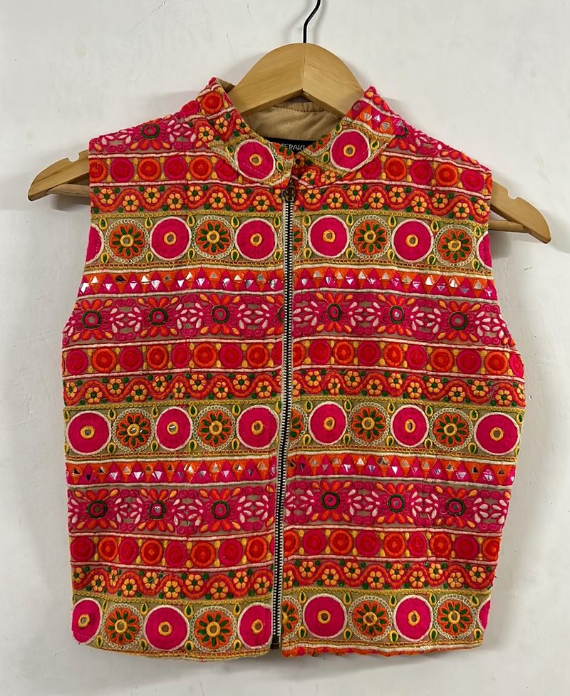 Multicoloured Ethnic Short Jacket