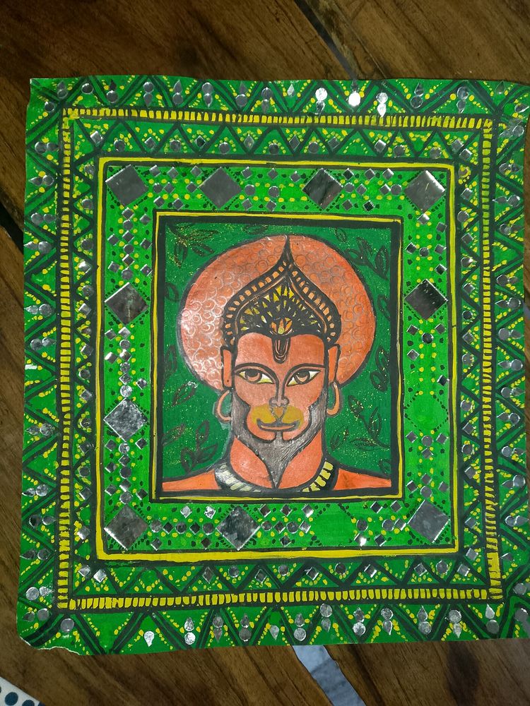 Hanuman With Mirror Art