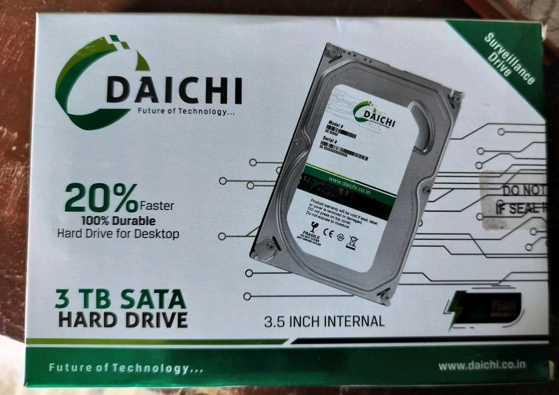 DAICHI 3TB SURVEILLANCE HARD DISK