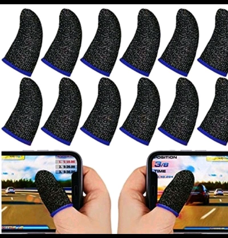 Gaming Finger Sleeves for Mobile Game(Pack Of 5)