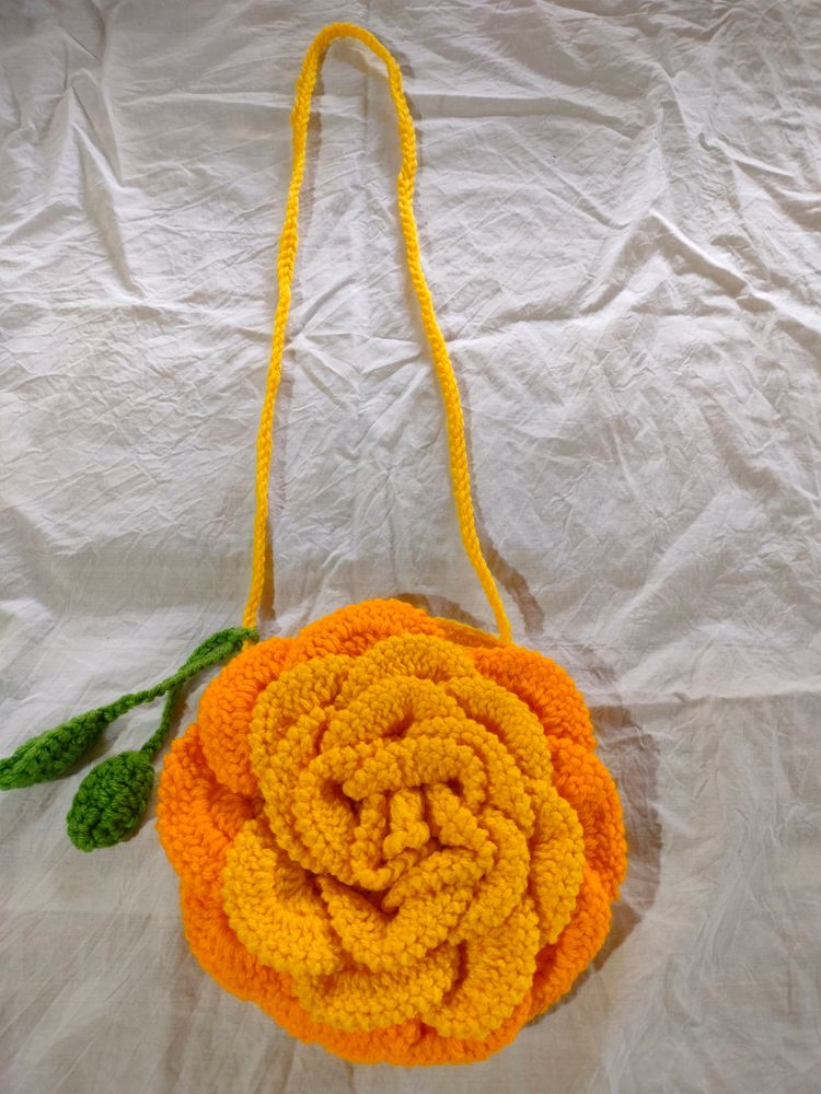 Hand Made Crochet Sling Bag