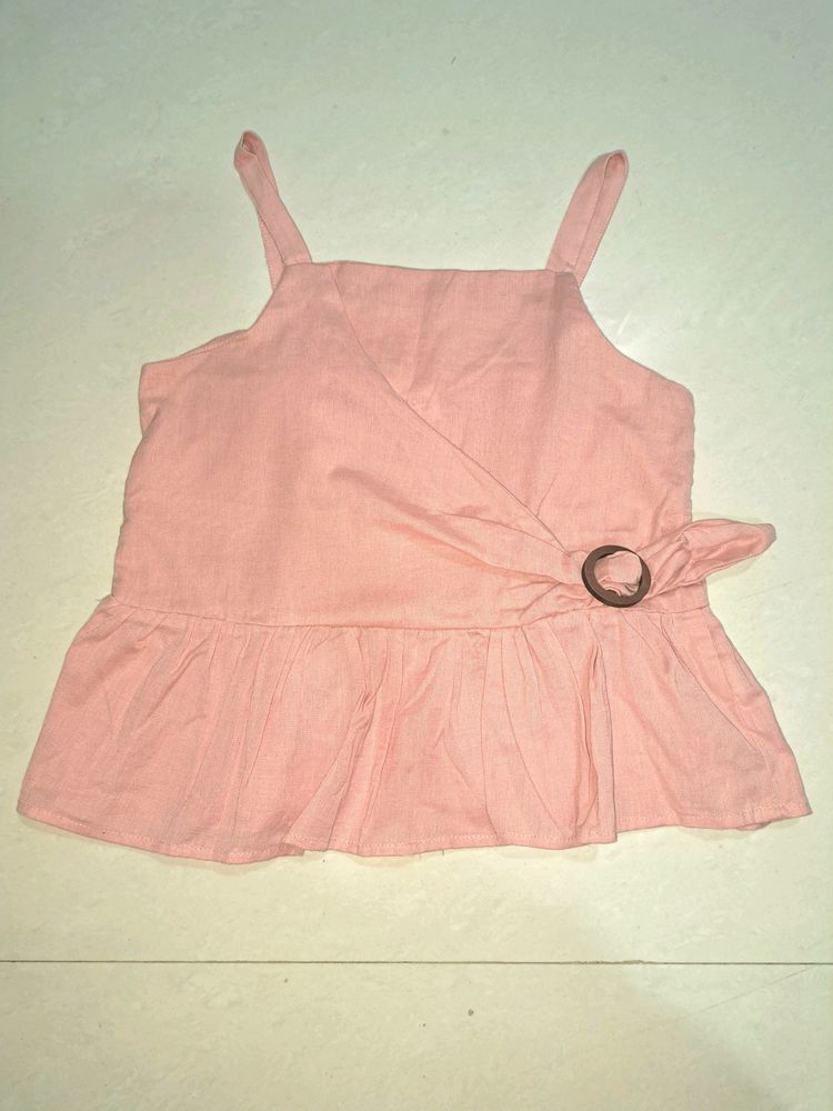 New Peach Crop Top