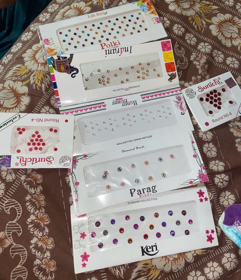 Set Of 7 Beautiful Bindi