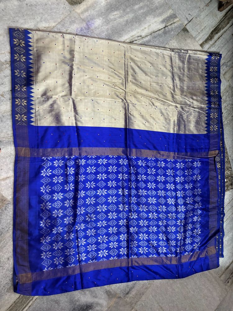 Pure Silk Patola With Tissue Border