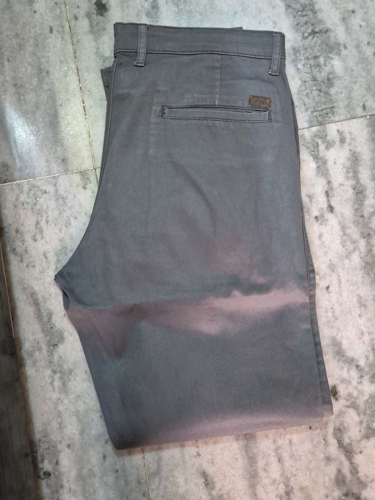 Grey Party Casul Chinos