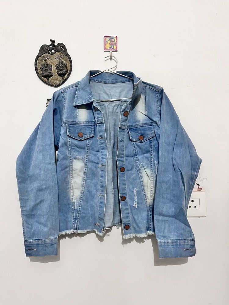 Ripped Denim Jacket