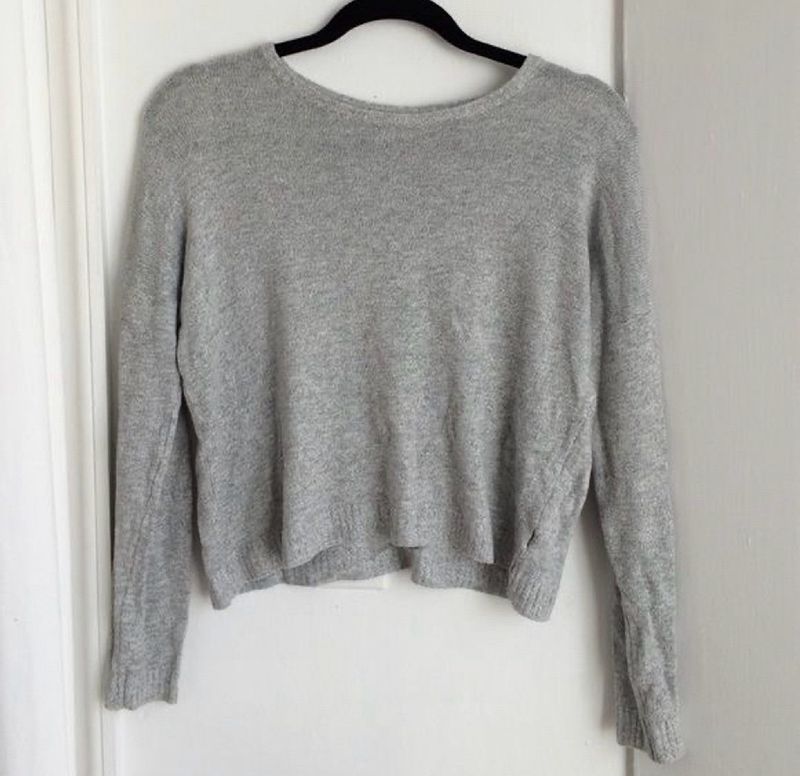 Grey Sweater Top