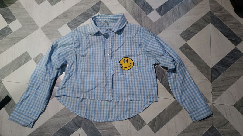 Cute Emoji Crop Shirt