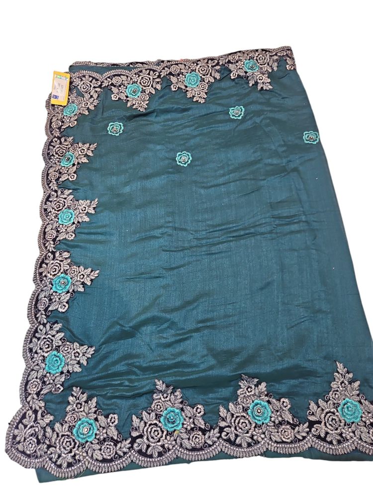 Saree Fancy Diseal Colour Hand And Thread Work