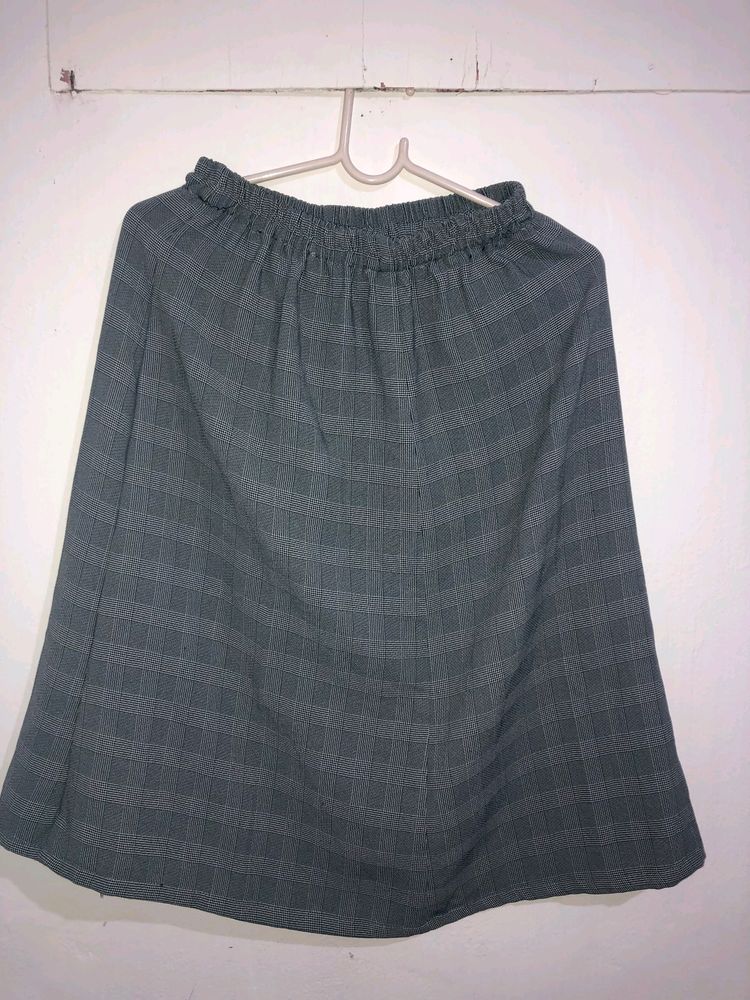 Grey Casual Skirt